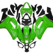 ABS мотоцикл Обтекатели наборы Подходит для Kawasaki Ninja ZX-6R ZX6R 2007 2008 07 08 636 на заказ Зеленый