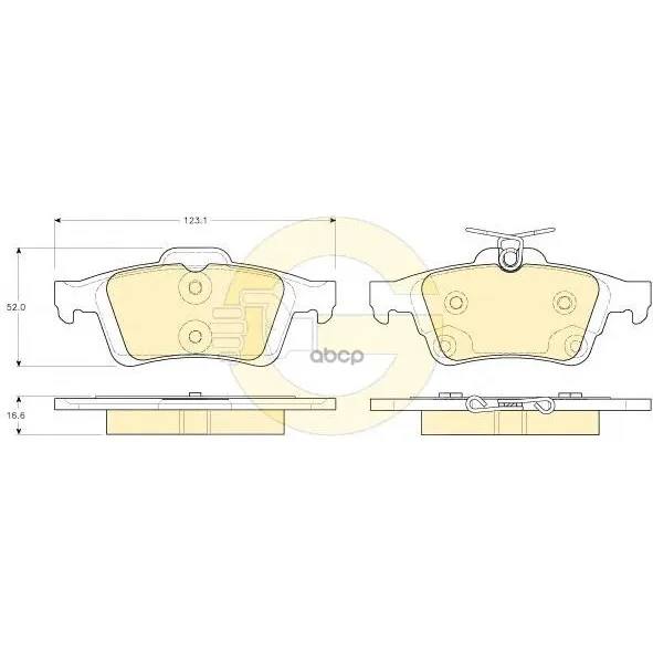Колодки Тормозные Ford Focus Ii/Iii/Mazda 3/Opel Vectra C/Volvo S40 Задние Girling 6119382 Girling арт. 6119382