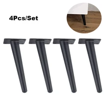 4 шт металлической мебели ноги 20 см, стол, ножки шкафа, диван-кровать, ТВ шкаф ножки с крепежными винтами, черный stra