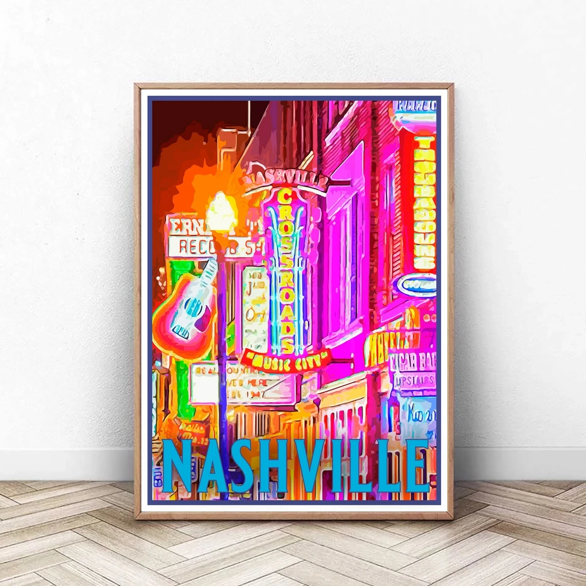 Nashville Travel Poster, Vintage Serigraph Style Poster, Tennessee, Wall  Art, Travel, Vacation, Souvenir, Frame Not Included - Painting &  Calligraphy - AliExpress