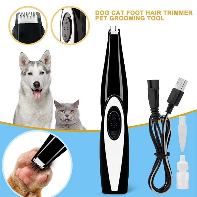 Recortador de pelo eléctrico de bajo ruido para mascotas, máquina de aseo para gatos y perros, SDF-SHIP