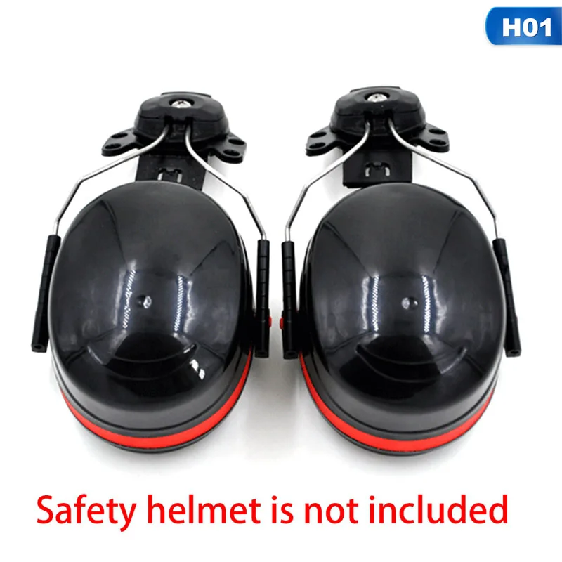 Anti-noise On-Helmet Earmuffs Ear Protector For Safety Helmet Cap Use Factory Construction Work Safety Hearing Protection