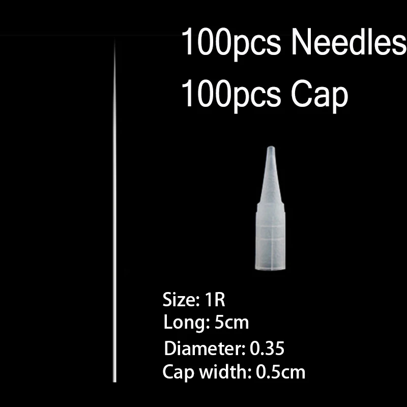 1R 100pcs Cap 100pcs 35000 об/мин Перманентный макияж машина подводка для бровей карандаш для губ микро-игольчатая ручка 110-240 В микроблейдинг тату принадлежности карандаш для бровей инструменты - Цвет: 1R 100pcs Cap 100pcs