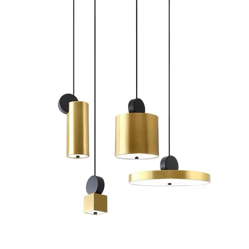 Postmodern Creative Nordic gold Living Room Corridor Restaurant Designer LED Pendant Lamps Bar Cafe Model Room Pendant Lights