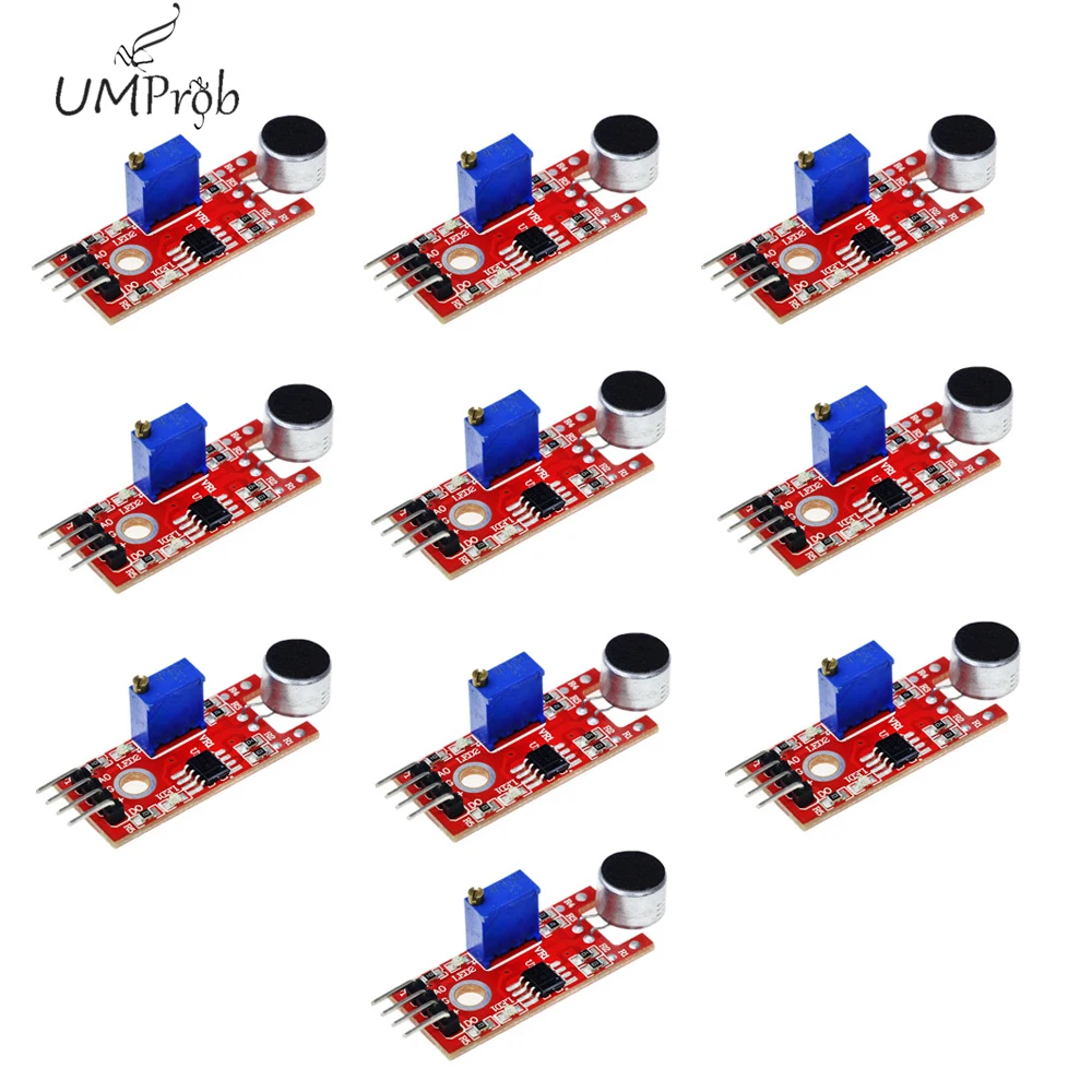 10 sztuk/partia KY-037 nowy 4pin dźwięku czujnik detektora moduł mikrofon z inteligentny samochód robot dla arduino DIY zestaw KY037 10 sztuk/partia KY-037 nowy 4pin dźwięku czujnik detektora moduł mikrofon z inteligentny samochód robot dla arduino DIY zestaw KY037