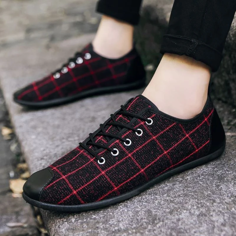 Zapatos de lona planos para Hombre, Zapatillas cómodas transpirables, ligeras, baratas, otoño| | - AliExpress