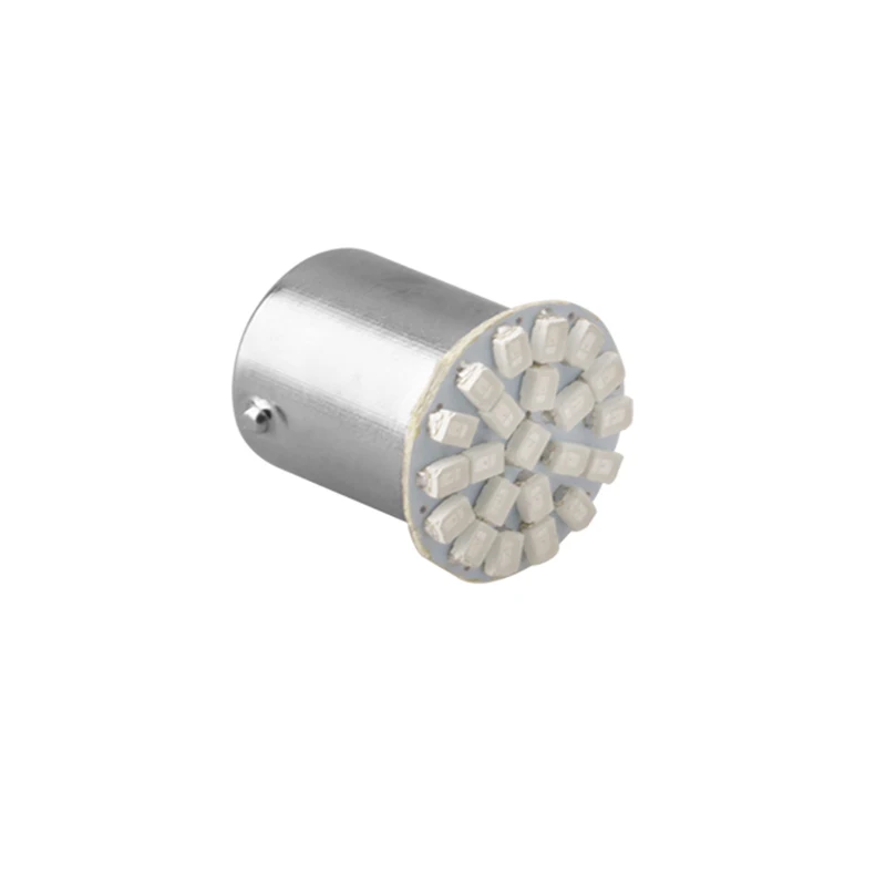 2 шт./компл. 12V 1156 22SMD P21W BA15S светодиодный автомобильная лампа авто передний стоп-сигналы поворота фонари Габаритные светодиодные лампы