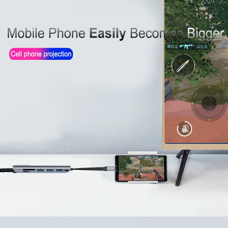BoeYink 9 в 1 станция Dex для samsung S8 S9 Plus Note 8 9 Dex кабель USB C к HDMI адаптер для huawei PC Модель mate 20 P30 Pro