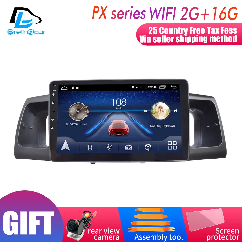 PX player 2G16G 4G Lte Android 9,0 gps Мультимедийная навигационная система для Toyota Corolla EX 2013- лет автомобильный dvd-плеер Подушка подголовник радио - Цвет: PX player 2G16G