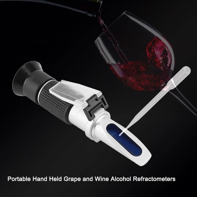 3 In 1 Grape & Alcohol Refractometer RHW-25VATC 0-25%Vol 0-40%Brix
