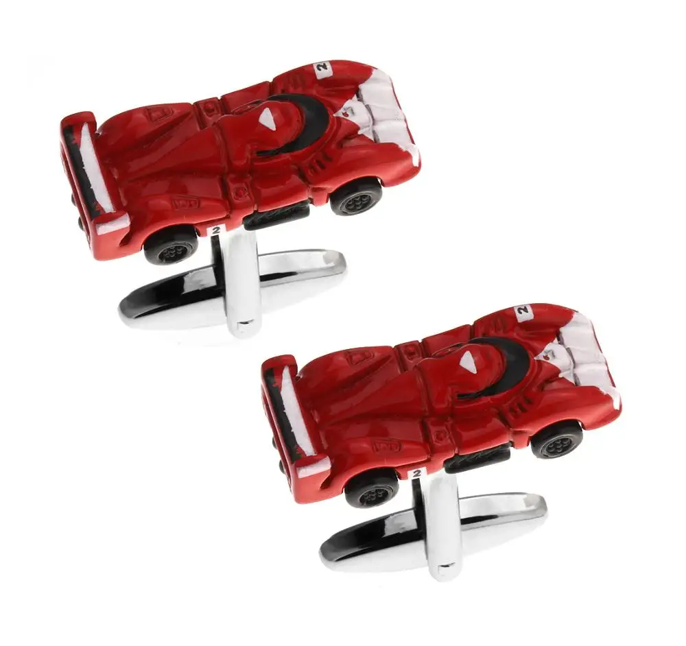 Men's F4 Racing Car Cufflinks Quality Brass Material Red Color Sport Cuff Links Wholesale &amp Retail Free Shipping | Украшения и