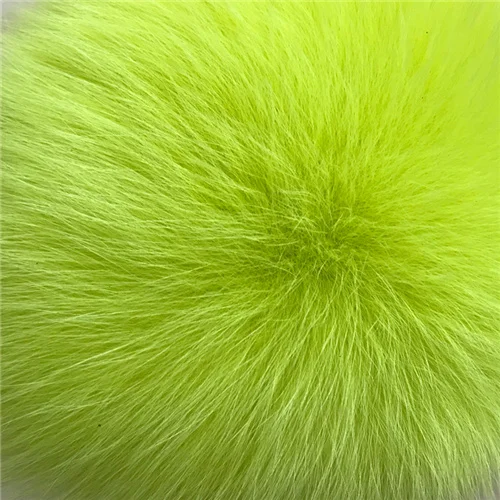 Lemon green MAOMAOFUR пальто из натурального Лисьего меха женская зимняя куртка из натурального меха короткий стиль пальто с длинными рукавами с воротником Женская Натуральная меховая шуба - Цвет: Lemon green