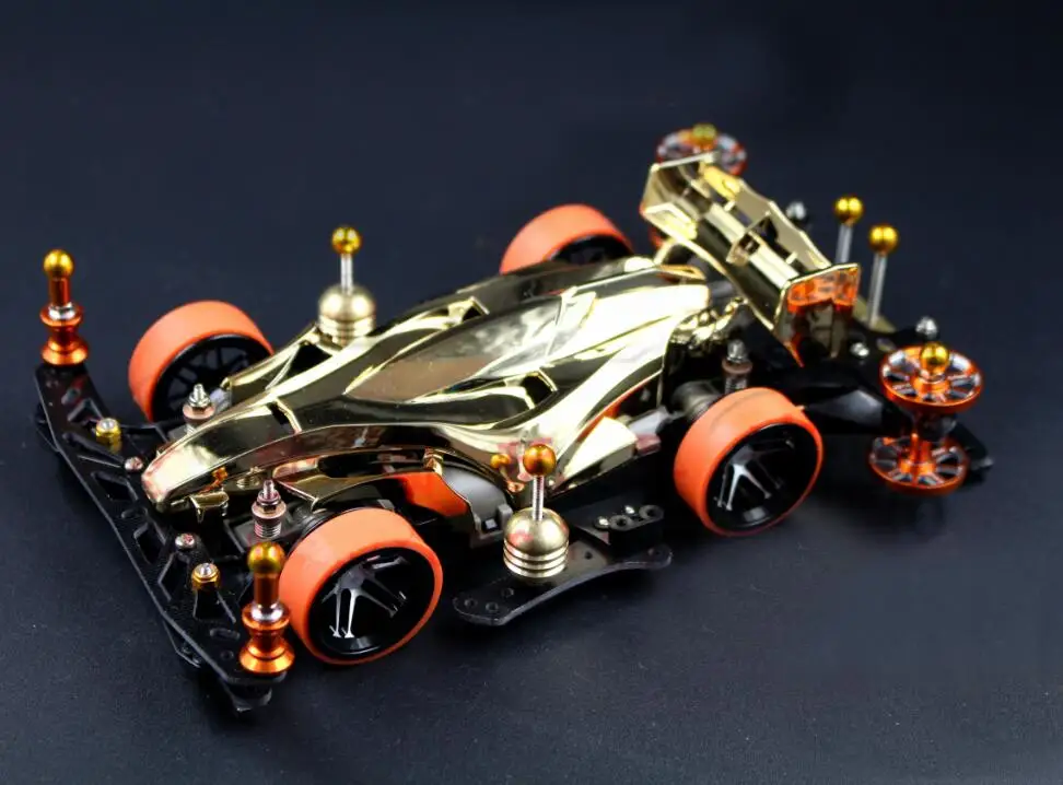 1/32 масштаб YANGKAI мини 4WD модель автомобиля MA шасси YIKA стрельба звезда/Avante кузов автомобиля с алюминиевым обновлением части набор