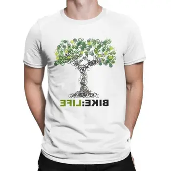 

Biking Life tree Biker BTM Tees Funny Crewneck T Shirts Classic Fit Short Sleeve Adult Big Size T-Shirt 100% Cotton Tops