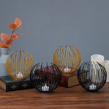 

Luxury Romantic Candle Holder Creative candlestick Decorations Ornaments Candlelight lantern porta velas wedding centerpieces E8