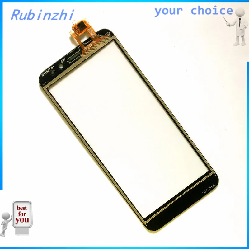 RUBINZHI свободный шнур наклейка с мобильным телефоном сенсорный экран для Fly Life компактное стекло на сенсорный экран сенсор дигитайзер панель