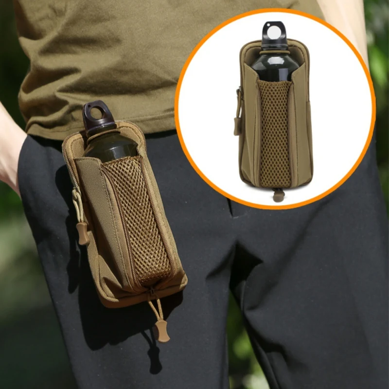 

Outdoors Camping Hiking Water Bottle Pouch Molle Belt Pouch Travel Phone Bag Hunting Canteen Kettle Hold Waist Bag