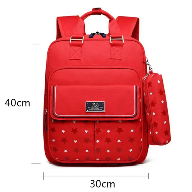 Школьные принадлежности и рюкзаки для девочек, ортопедический большой рюкзак для девочек, сумка для девочек, детский рюкзак для путешествий, morral escolar - Цвет: Red