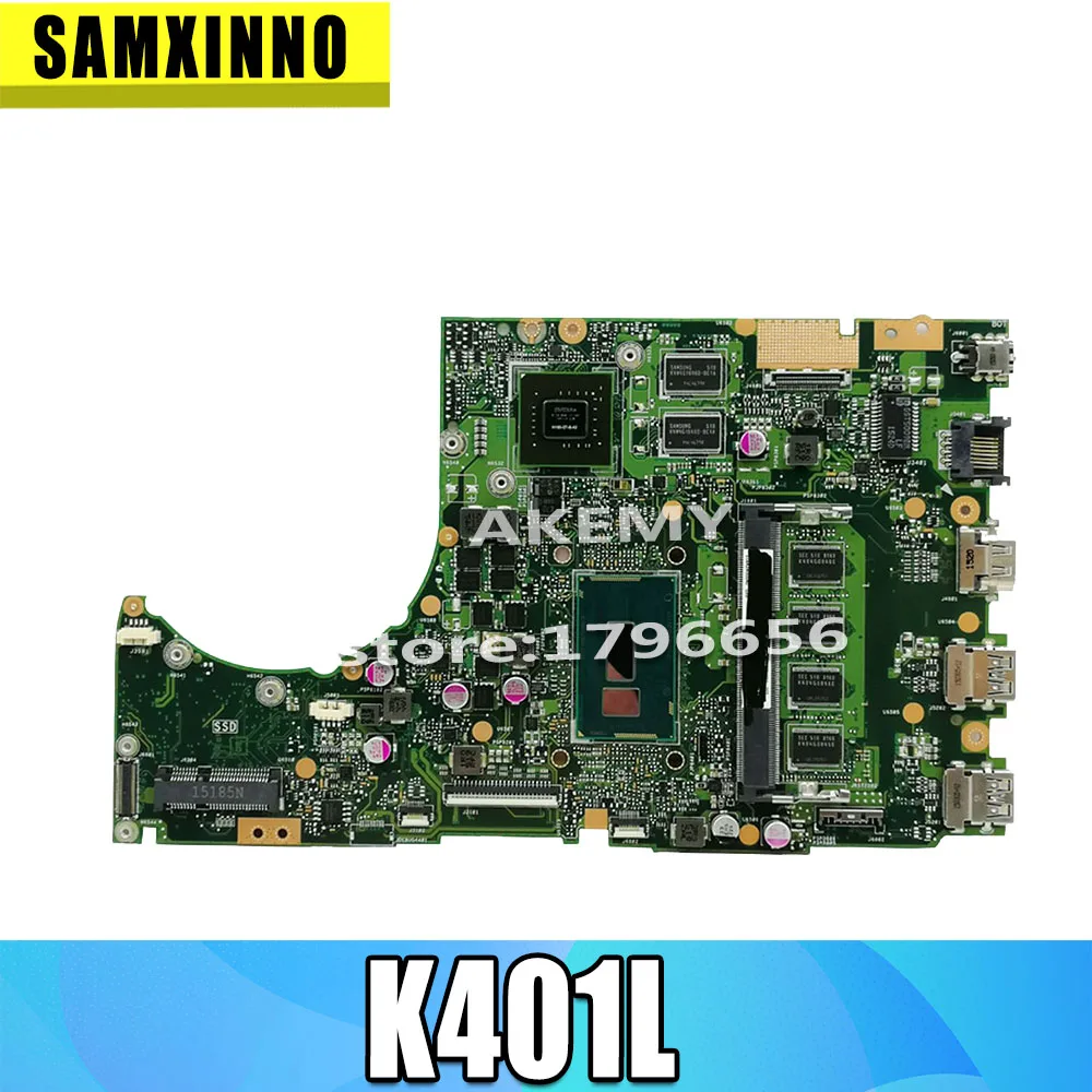Материнская плата для ноутбука For Asus материнская K401L K401LB K401LN K401LX REV2.0 DDR3 i7 GT940 с
