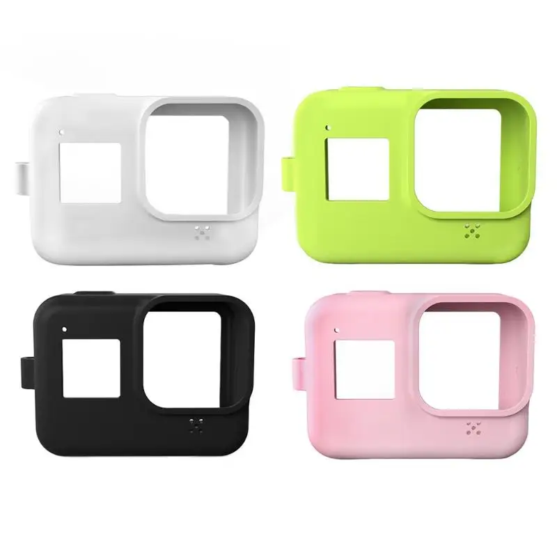 Силиконовый чехол для Gopro Hero 8, черный чехол, защитный чехол для Gopro 8, аксессуары для спортивной экшн-камеры