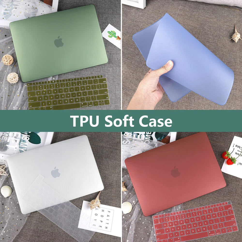 Мягкий чехол для ноутбука из ТПУ MacBook Air 13 2020 A2179 A1932 Touch ID Pro A2289 A2159 A1706 A2338 M1 16 дюймов