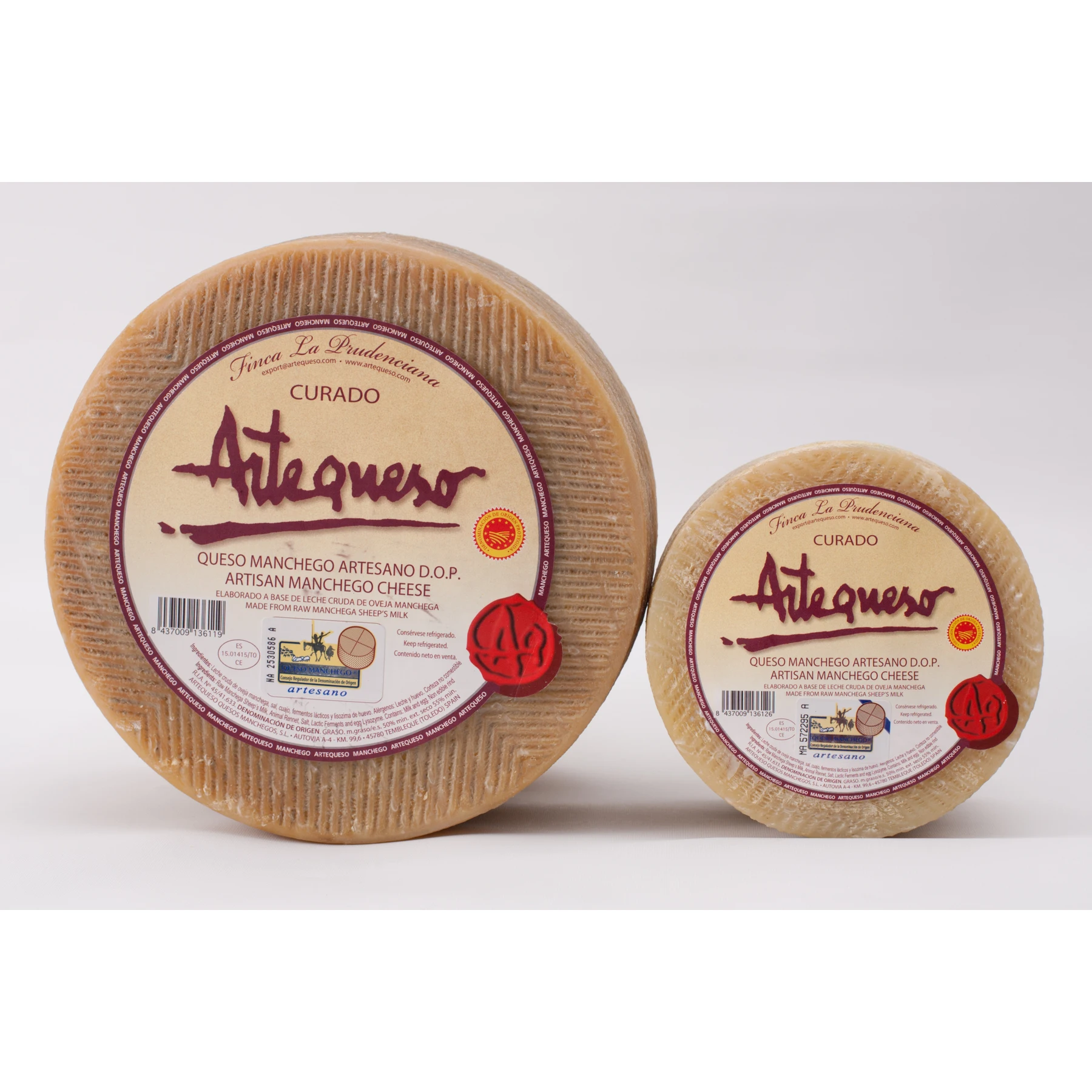Manchego cheese artisan cured D.O.P. -Artecheese-piece 3 Kg afbeelding