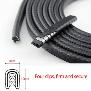 

PVC + steel 3M Car Door Seal Strip Rubber Weatherstrip Protector Edge Trim Guard Strip Rubber