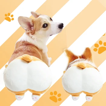 

CASMOR Creative Bag Fashion Puppy Butt Shape Plush Bag Girls Cute Purses and Shoulder Bag Ladies Cross Body Bags