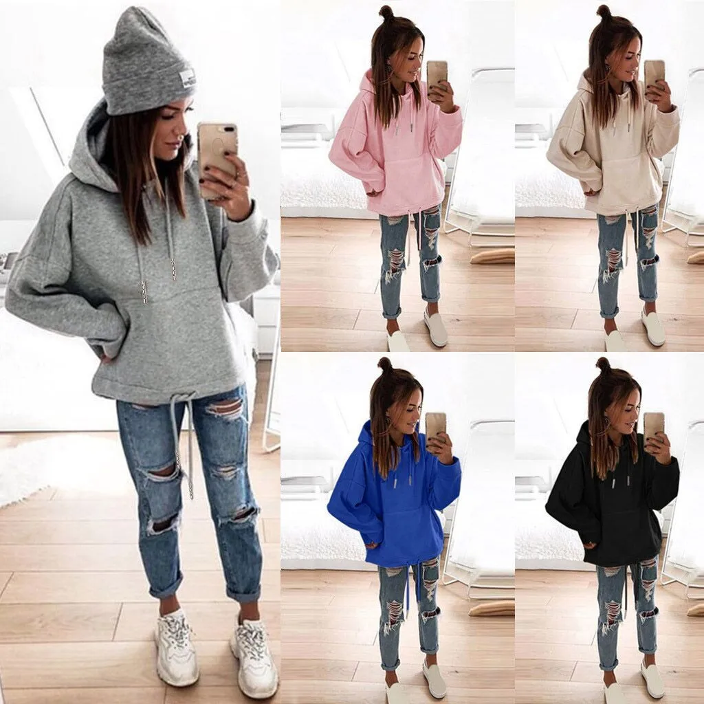 Femme Blusas женские свитшоты с длинным рукавом с капюшоном, женская одежда, свитер с капюшоном, пуловер, верхняя одежда, дышащие топы, блузка