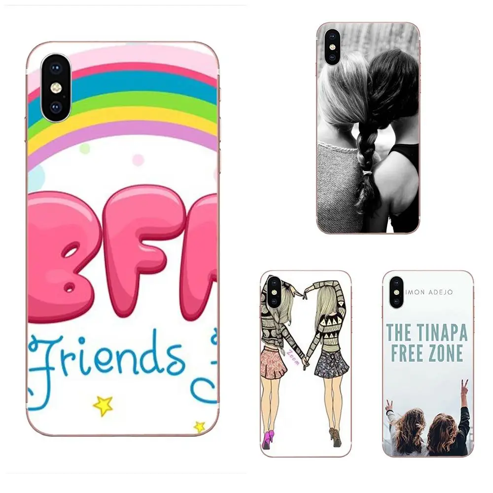Лучшие друзья Bff девушка волосы вместе тусклый серый для женщин Xiaomi Mi A1 A2 A3 CC9 CC9E 9T
