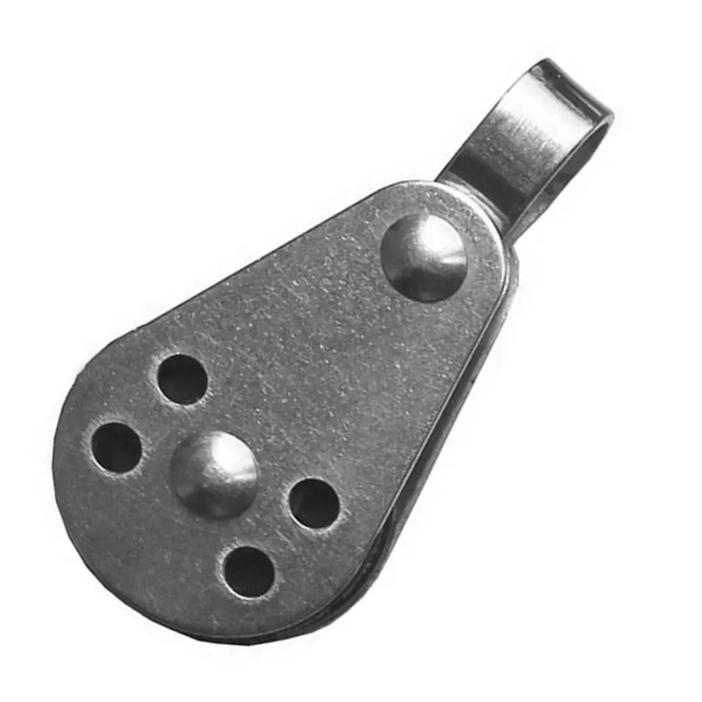 Durable Stainless Steel Outdoor Water Sports Marine Sheave Single Block Pulley For Kayak Trolley Sailing Rowing Boat