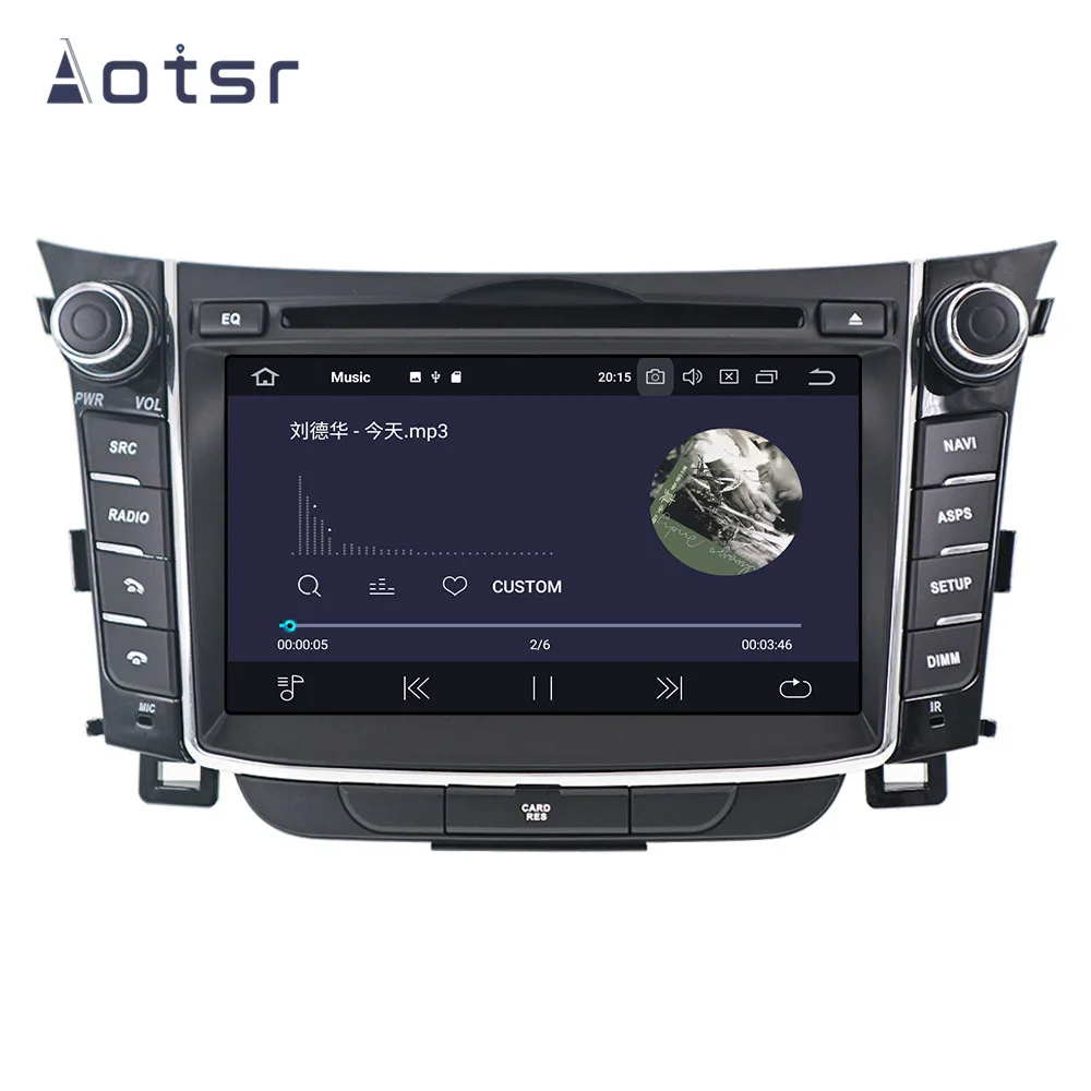 DSP Android 10 автомобильный gps-навигация, dvd-плеер для hyundai I30 Elantra GT 2012+ стерео радио мультимедийный плеер головное записывающее устройство