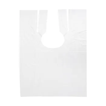 

50pcs Dye Hair Cutting Perm Barbershop Tool Disposable Hairdressing Capes Home Salon Shawl PE Transparent Waterproof Apron