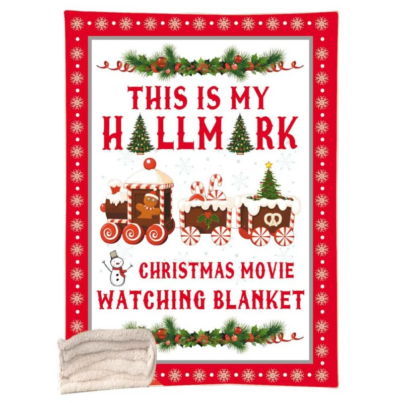 A1 Christmas Movie Watching Blanket Double-Sided Super Soft Cozy Warm Plush Throws For Adults Children Home Decorations - Цвет: A1