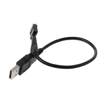 

PC Computer Motherboard USB 9Pin Internal to USB External Extension Cable 30cm
