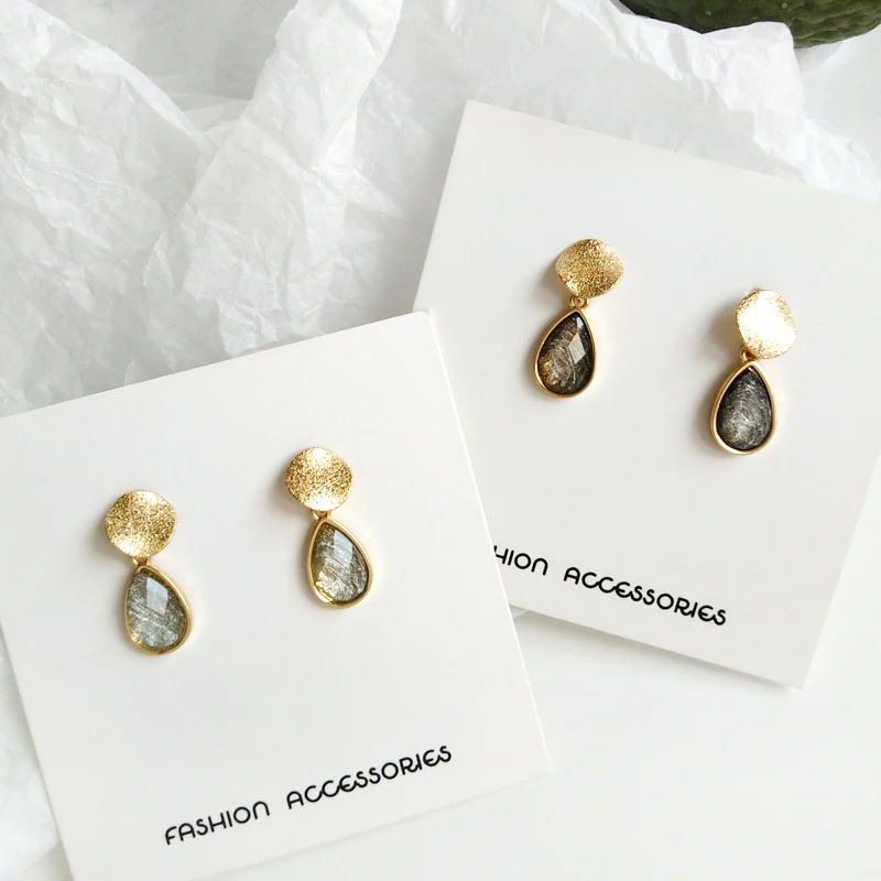 Женский Классический серьги-гвоздики с эпоксидной смолой ювелирные изделия для