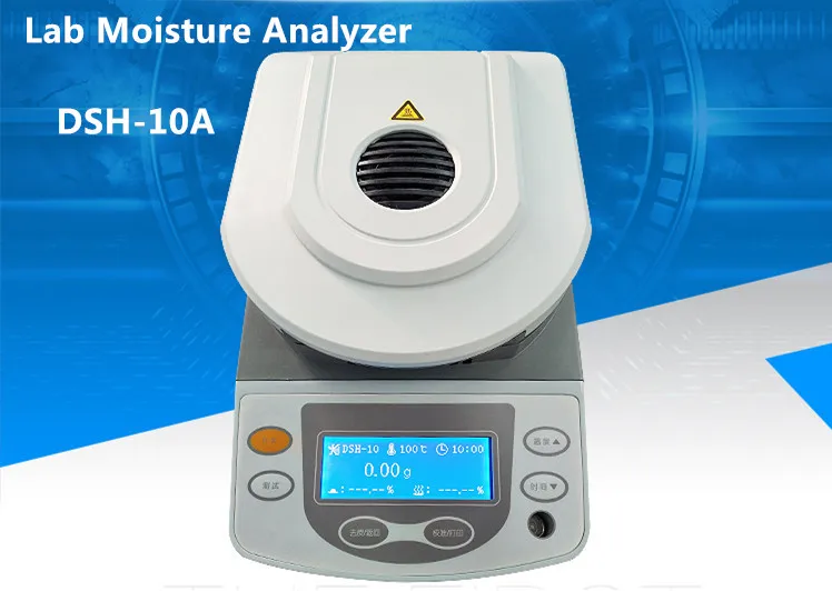 

10g/0.01g Capacity Halogen Heating Lab Moisture Analyzer for Grain mineral food Infrared Halogen moisture analyzer Detector Mois