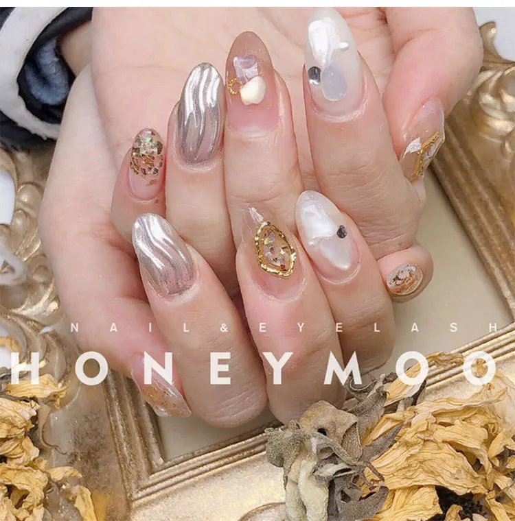 Japanese Style New Style Manicure Shell Online Celebrity Accessories Japanese-style bei qiao shi Abalone Shell Natural Handmade