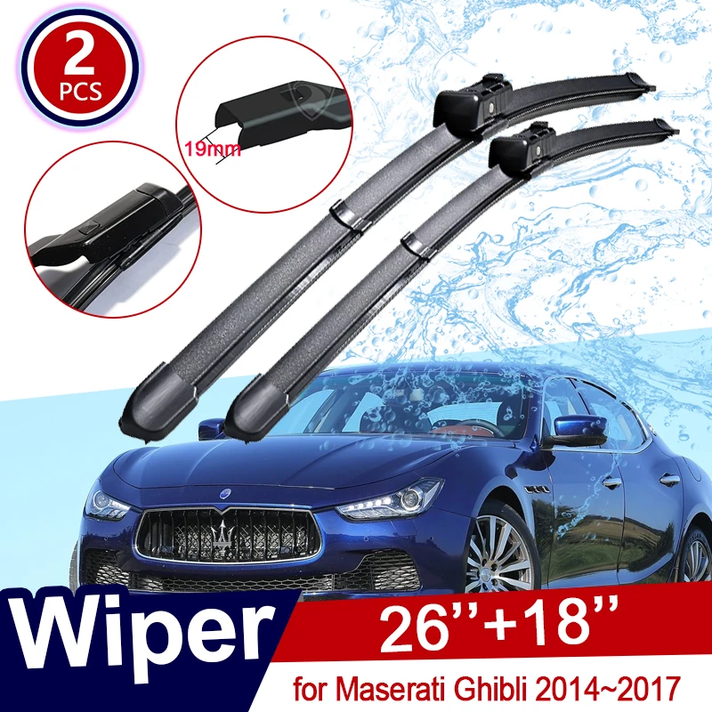 for Maserati Ghibli 20142017 Front Window Windshield Windscreen Wipers