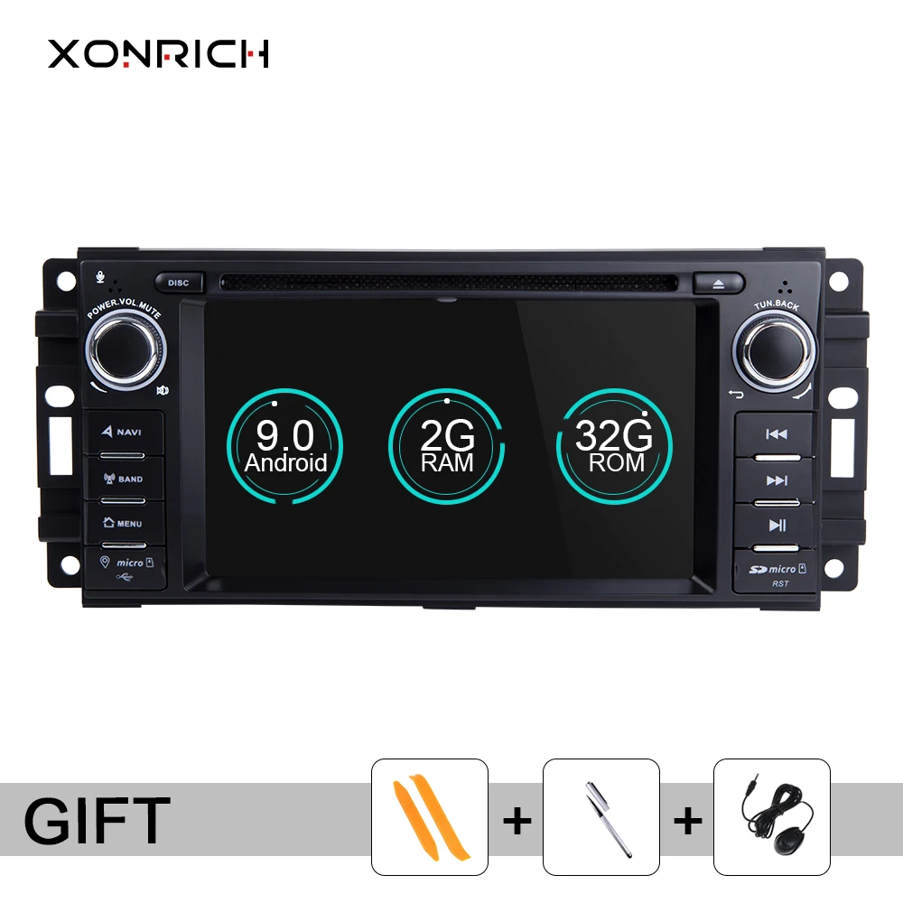 

1 din Android 9.0 Car Multimedia DVD Player Radio For Chrysler 300C jeep Compass/Dodge/Grand Cherokee GPS Navigation stereoAudio