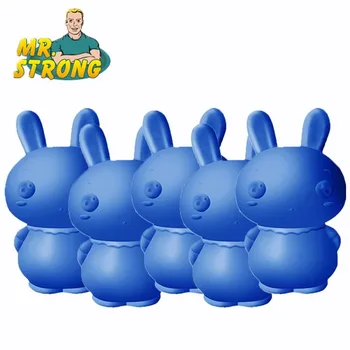 

5pcs Automatic Toilet Cleaner Magic Rabbit Flush Bottled Helper Blue Bubble Amazing Products For Bathroom Home Improvement