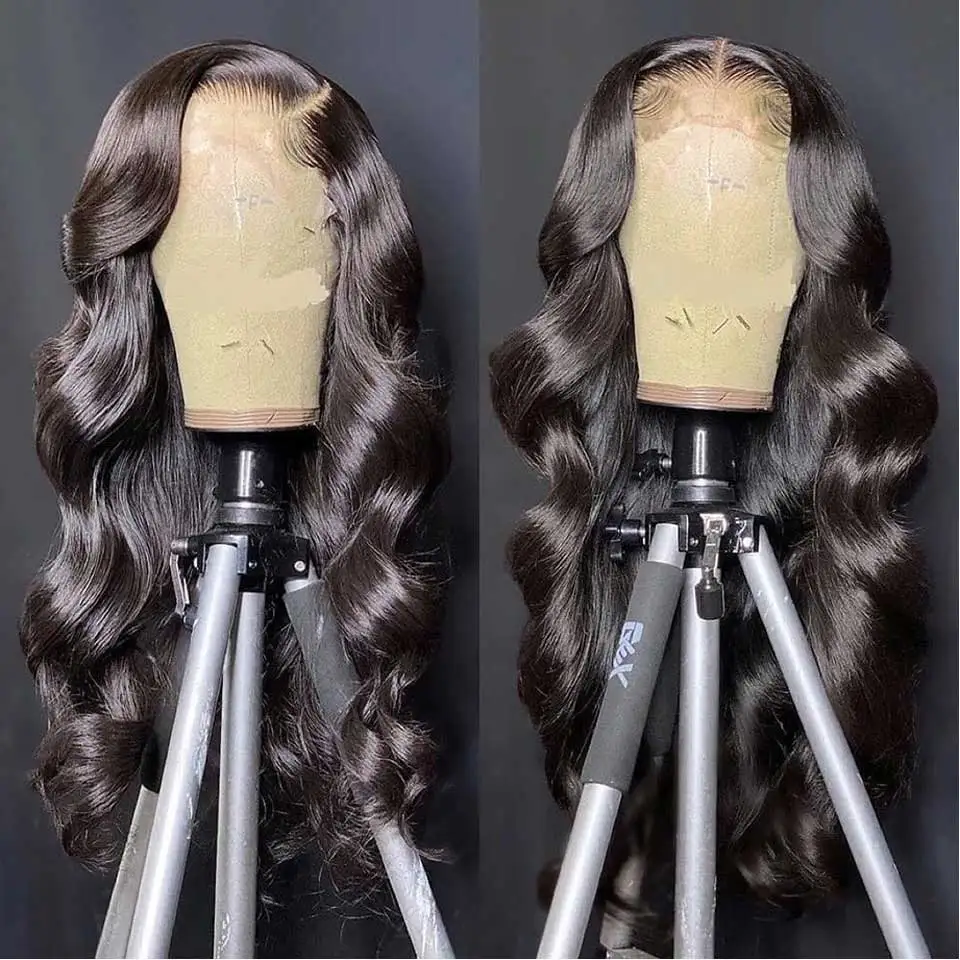 13X4 Hd Lace Frontal Wig 30 Inch Body Wave Lace Front Wig 180% Brazilian Transparent Wet And Wavy Lace Front Human Hair Wigs 13X4 Hd Lace Frontal Wig 30 Inch Body Wave Lace Front Wig 180% Brazilian Transparent Wet And Wavy Lace Front Human Hair Wigs