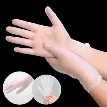 

100Pcs/Box Disposable Nitrile Gloves Powder Free Ambidextrous For Household Cleaning Industrial Use Tattoo Latex Gloves
