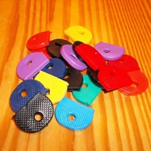 10 шт., модные резиновые чехлы для ключей, разноцветные Круглые Мягкие силиконовые замки для ключей, женские и мужские, унисекс, вечерние, рождественские подарки