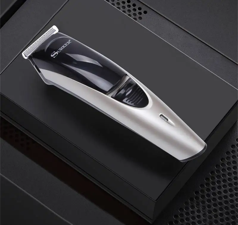 Surker SK-902 профессиональный водонепроницаемый электрический триммер для волос триммер Стрижка для бороды машинка для ухода за телом перезаряжаемая