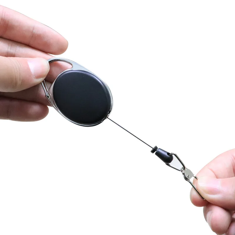 

Retractable Lock Anti Theft Key Chain EDC Elastic Key Ring Quick Hanging Telescopic Keychain