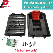 For Black&Decker 18V Li-lion Power Tool Battery Plastic Case (No battery cells)  BL1518 LB018-OPE A1118L HP186 LB20 Shell Cover