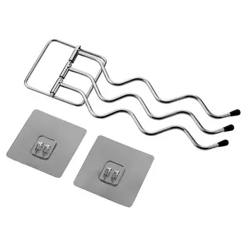 

3 Layers Wall Mounted Towel Rack Stainless Steel 180 Degree Rotating Hook Hanger for hang towels, bath towels and clothes