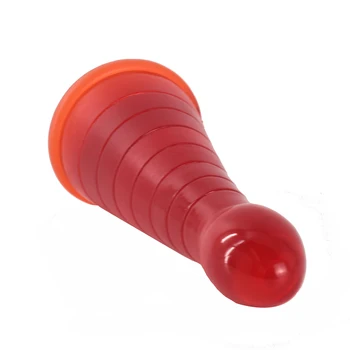 FAAK 2021 new anal sex toys xmas hat shape wine red anal dildo large butt plug for women men anus stuffed masturbator sex shop 6
