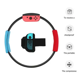 

Game Sport Band Adjustable Elastic Leg Fixing Straps and Non-Slip Ring-con Grips Kit for Nintendo Switch Ring Fit Adventure